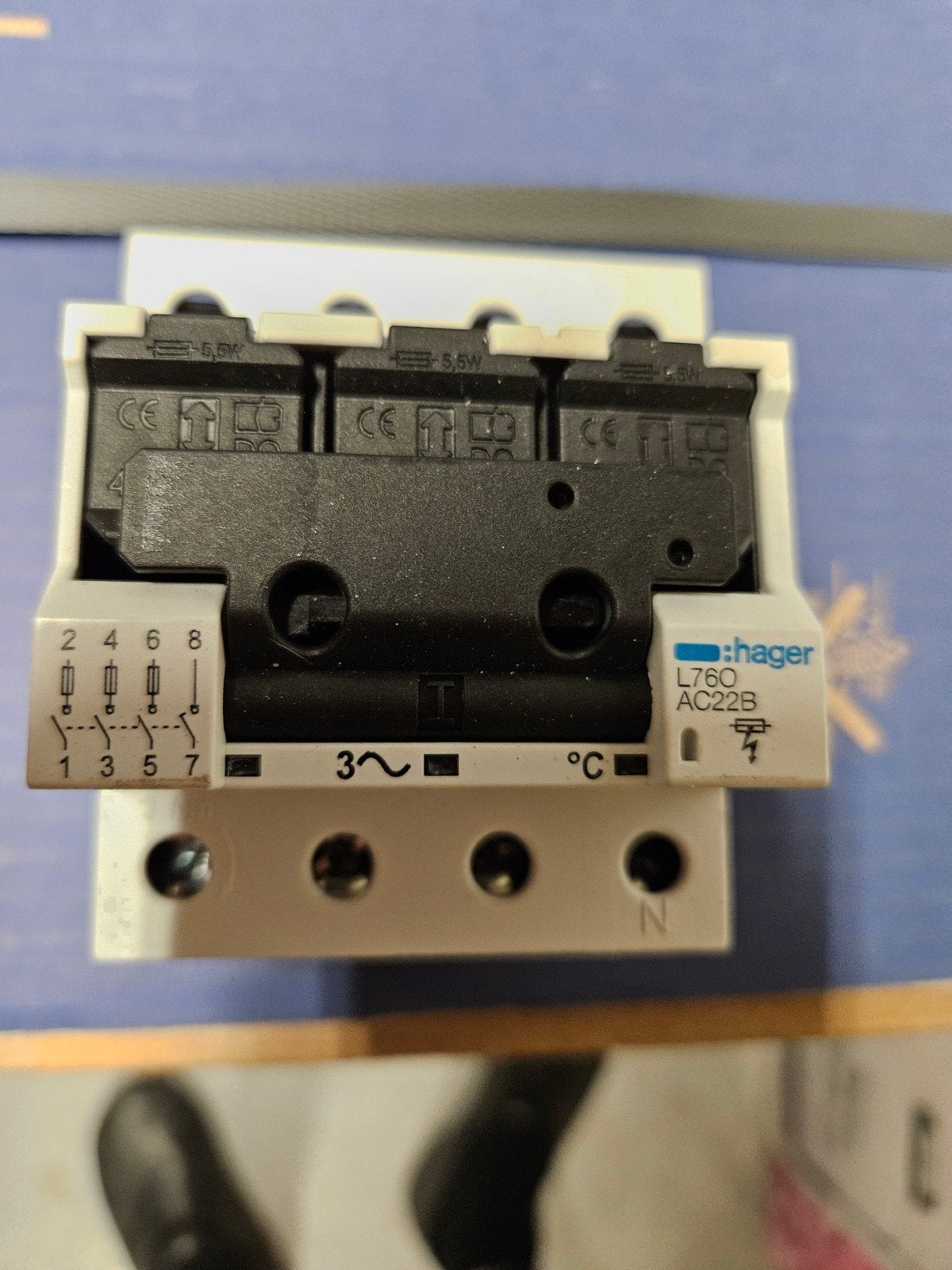 Hager L760 AC22B Schakelaar, Verzenden, Nieuw, Hager, Schakelaar