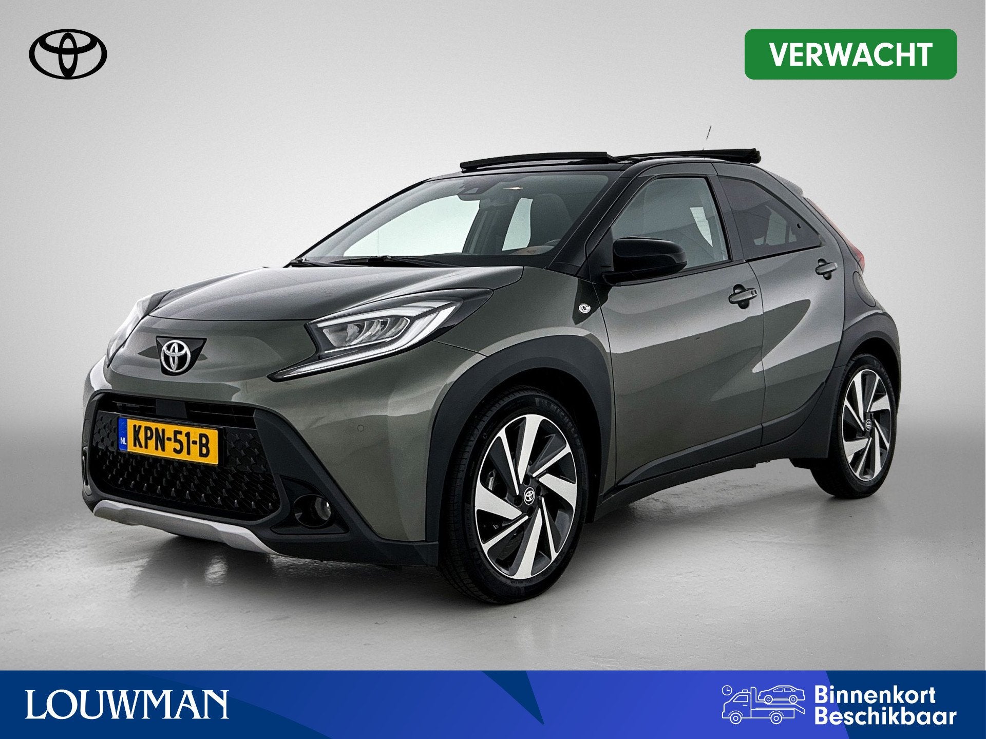 Toyota Aygo X 1.0 VVT-i S-CVT Automaat Premium Cabrio | JBL-, Auto's, Toyota, 12 maanden, Gebruikt, Euro 6, 4 stoelen