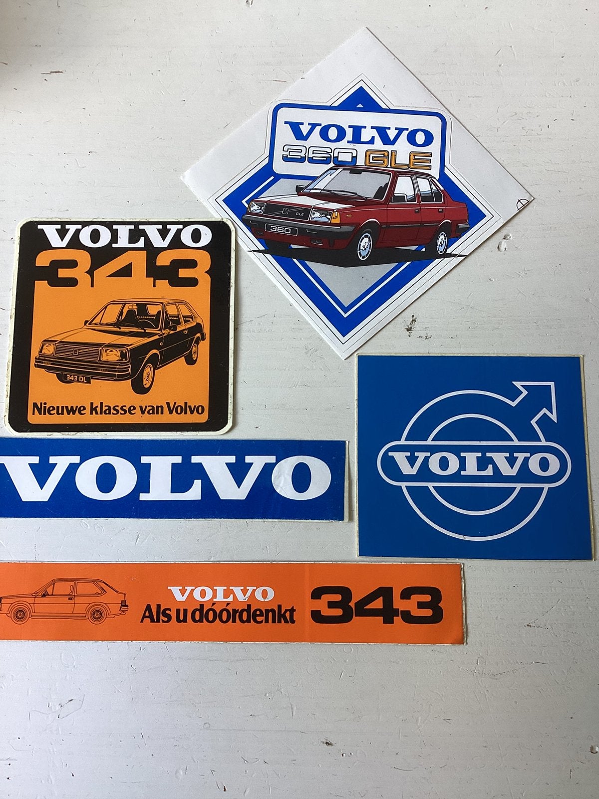 5 stickers Volvo, Verzamelen, Verzenden, Zo goed als nieuw, Auto of Motor