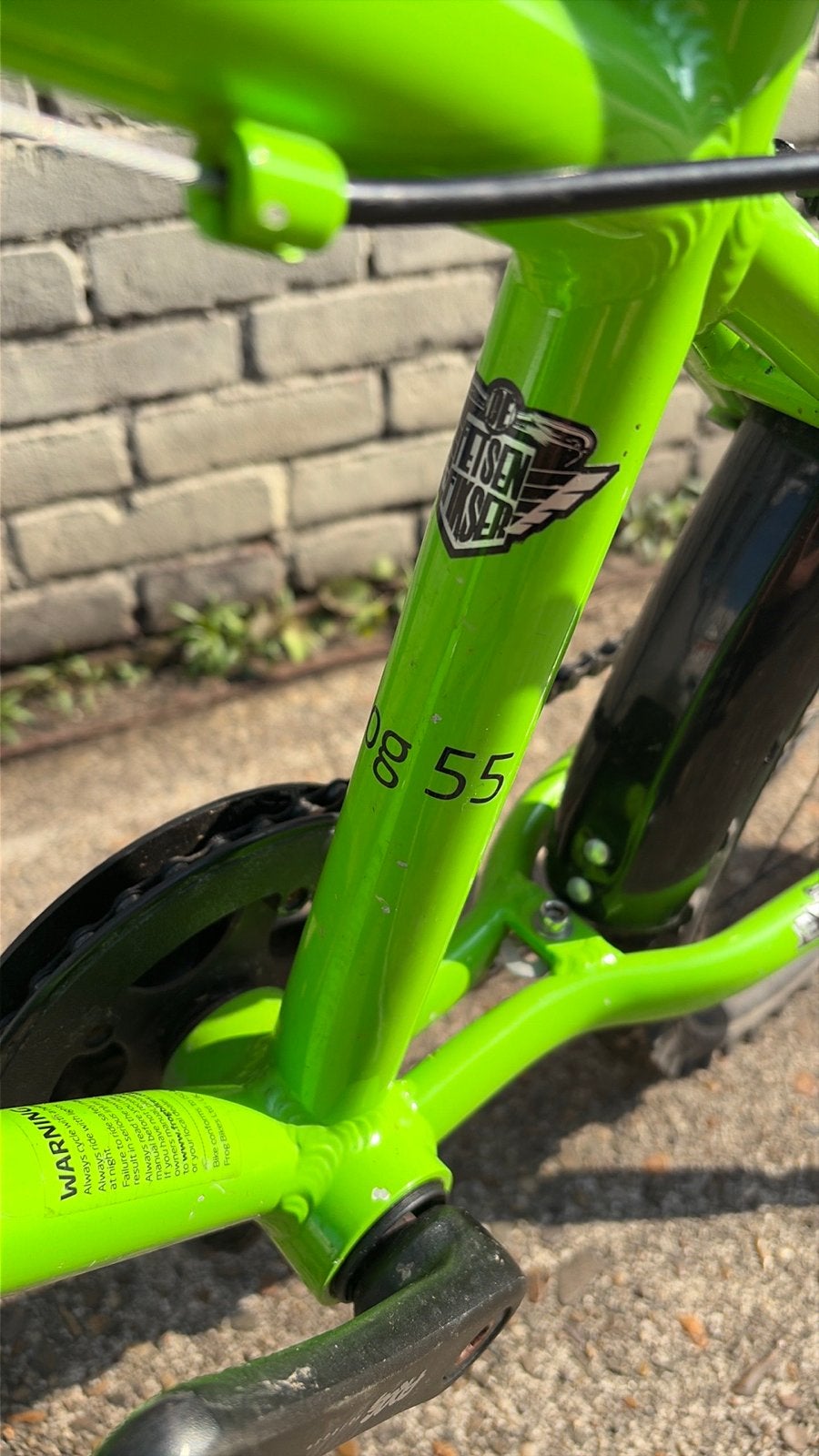 Frog 55 Kinderfiets, Fietsen en Brommers, Ophalen, Zo goed als nieuw, Velgrem, 20 inch of meer