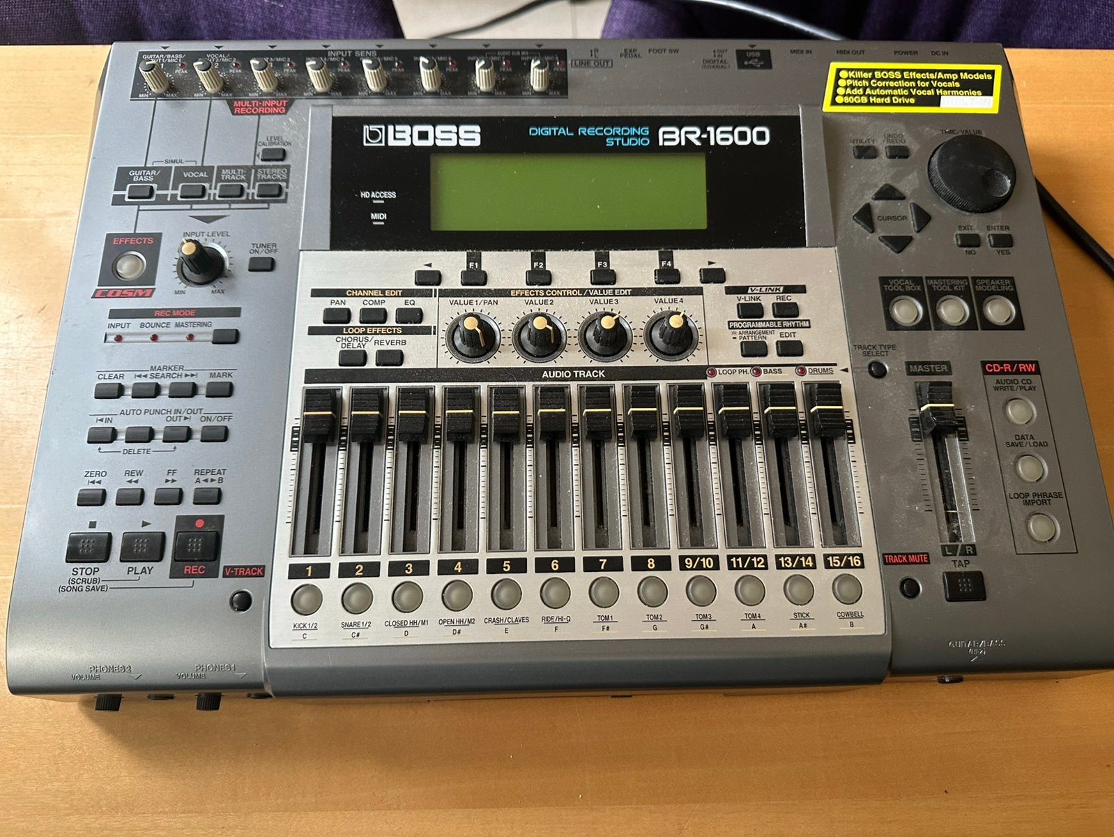 BOSS BR-1600, Ophalen of Verzenden, Gebruikt, 20 kanalen of meer