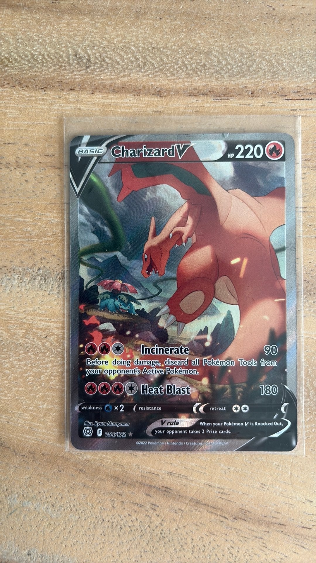 Charizard 154/172, Ophalen of Verzenden, Zo goed als nieuw, Losse kaart