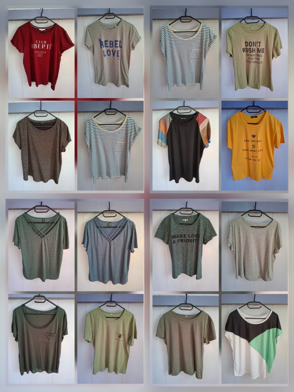 Diverse dames t-shirts. Maten M/L., Maat 38/40 (M), Ophalen of Verzenden, Zo goed als nieuw, Korte mouw