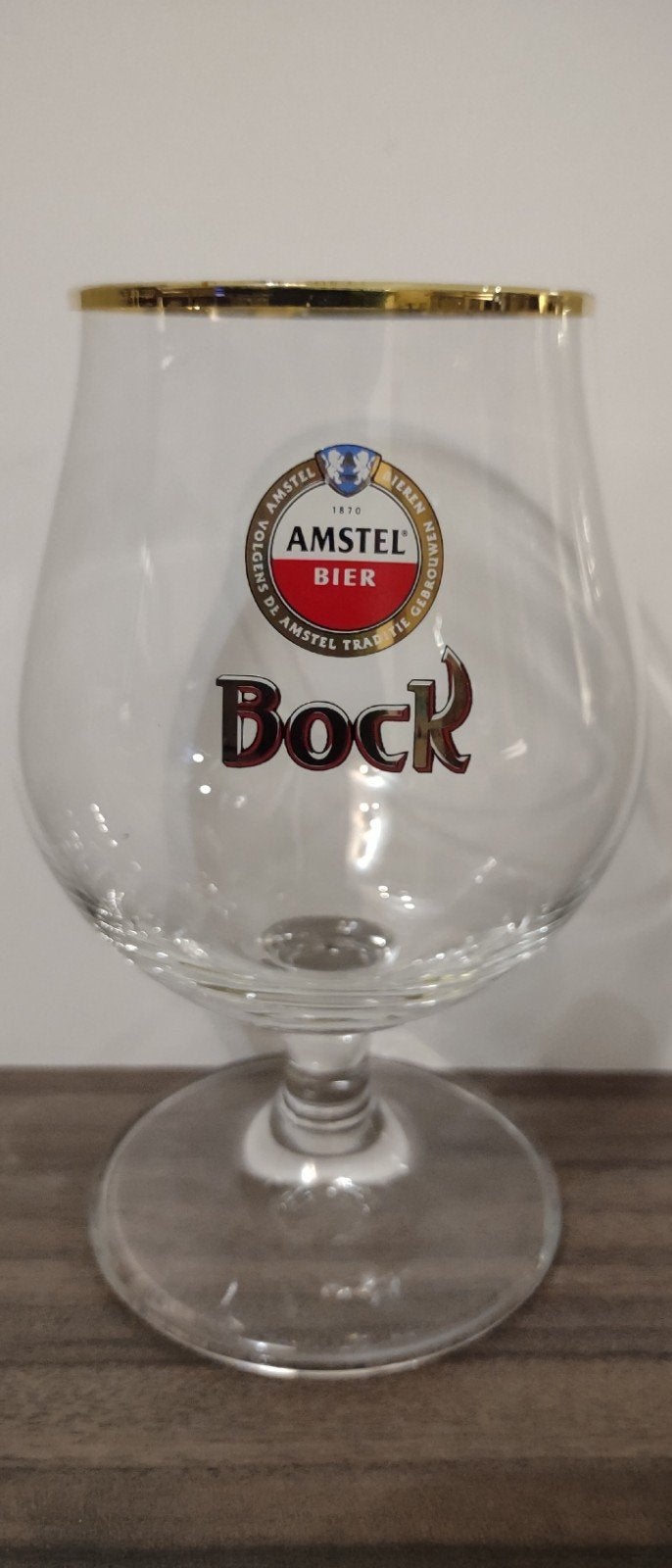 Amstel bock Bierglazen 4 stuks, Ophalen of Verzenden, Nieuw, Glas of Glazen, Amstel