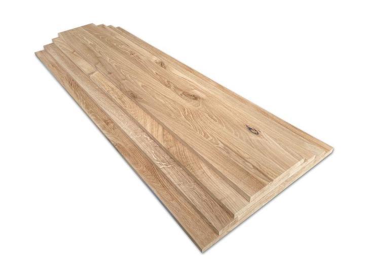 Massief eiken panelen | meubelpaneel | 20 mm | div. lengtes, Doe-het-zelf en Verbouw, Platen en Panelen, Niet ingevuld, 20 tot 50 mm