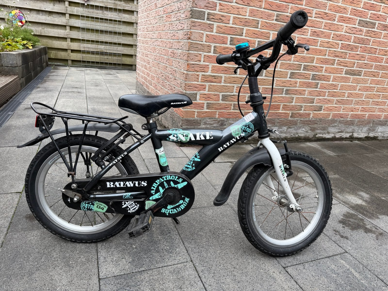 Batavus Snake jongensfiets 14 inch, Ophalen, Gebruikt, Minder dan 16 inch