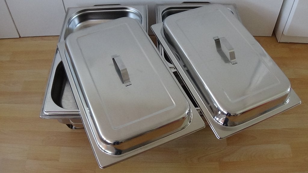 chafing dish, Ophalen, Gebruikt, Metaal