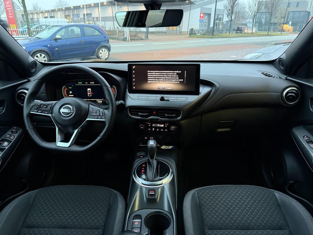 Nissan Juke 1.6 Hybrid N-Connecta AUT|NAVI|CAM|1e EIGENAAR, Stof, Gebruikt, 4 cilinders, Origineel Nederlands
