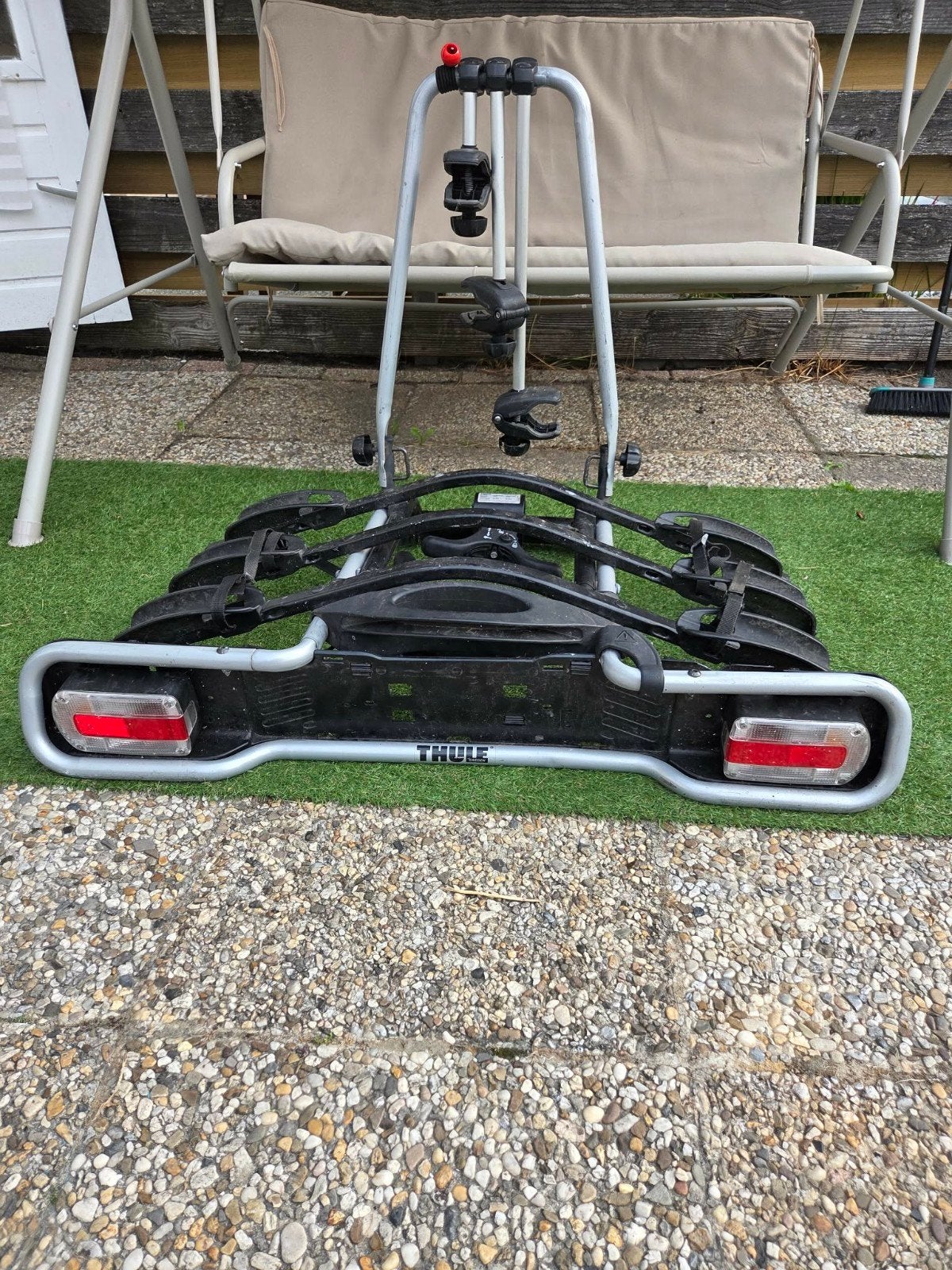 Thule EuroRide 943 fietsendrager voor 3 fietsen, Ophalen, 3 fietsen of meer, Gebruikt, Trekhaakdrager