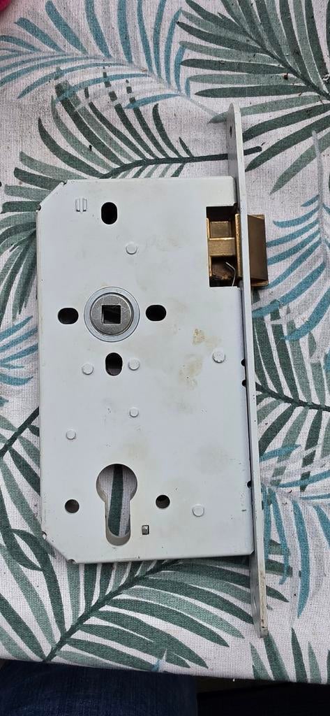 Nemef Cilinderslot PC72 Doornmaat 60 RVS Voorplaat 235mm, Ophalen of Verzenden, Nieuw, Rvs, Slot