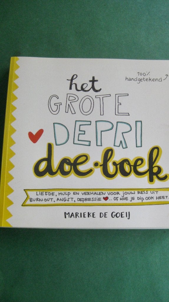 Marieke de Goeij - Het grote Depri doe-boek, Ophalen of Verzenden, Zo goed als nieuw