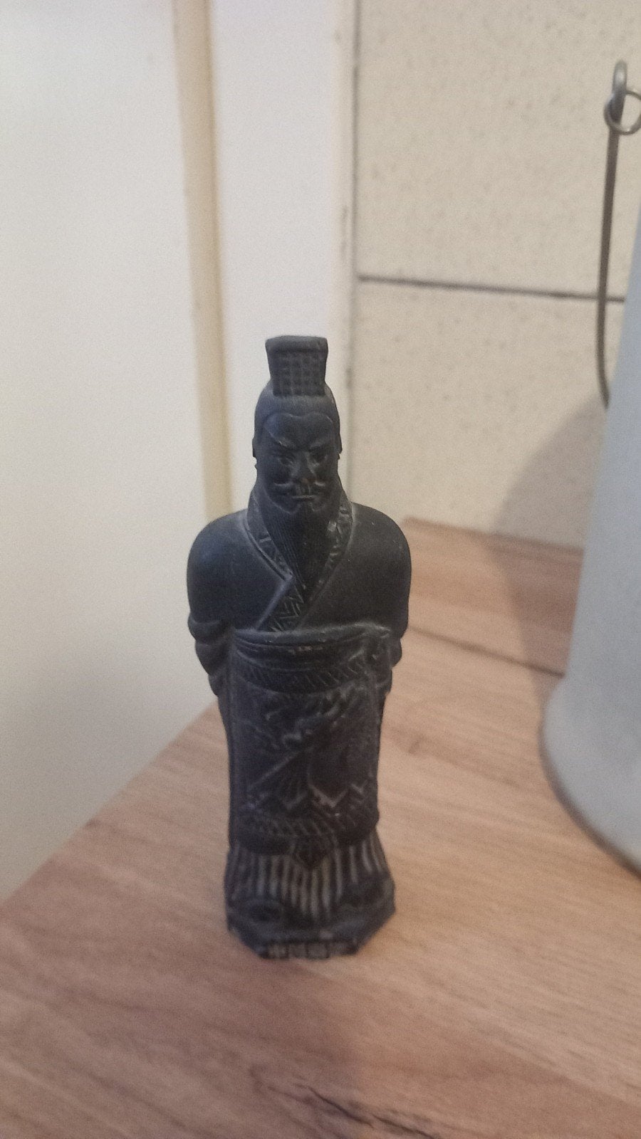 Chinees krijger beeldje gratis, Ophalen, Minder dan 20 cm, Handgemaakt, Zwart
