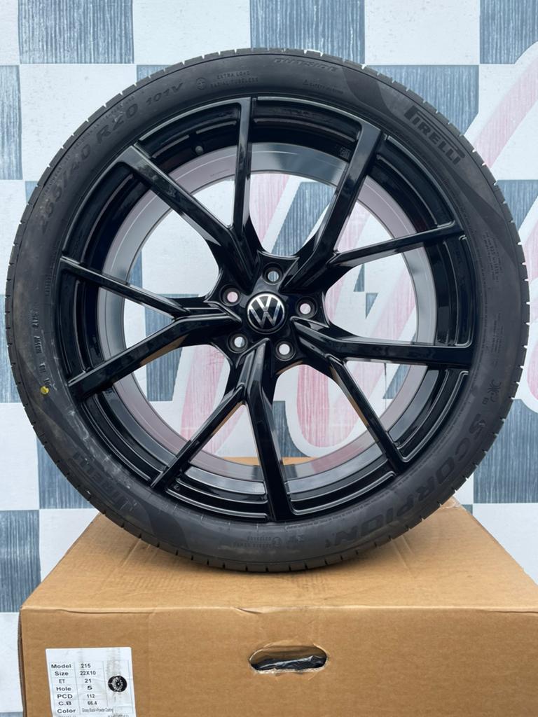 20” Volkswagen Tiguan velgen 5x112 + Pirelli zomerbanden, Auto-onderdelen, Banden en Velgen, 255 mm, Banden en Velgen, Nieuw, Ophalen of Verzenden