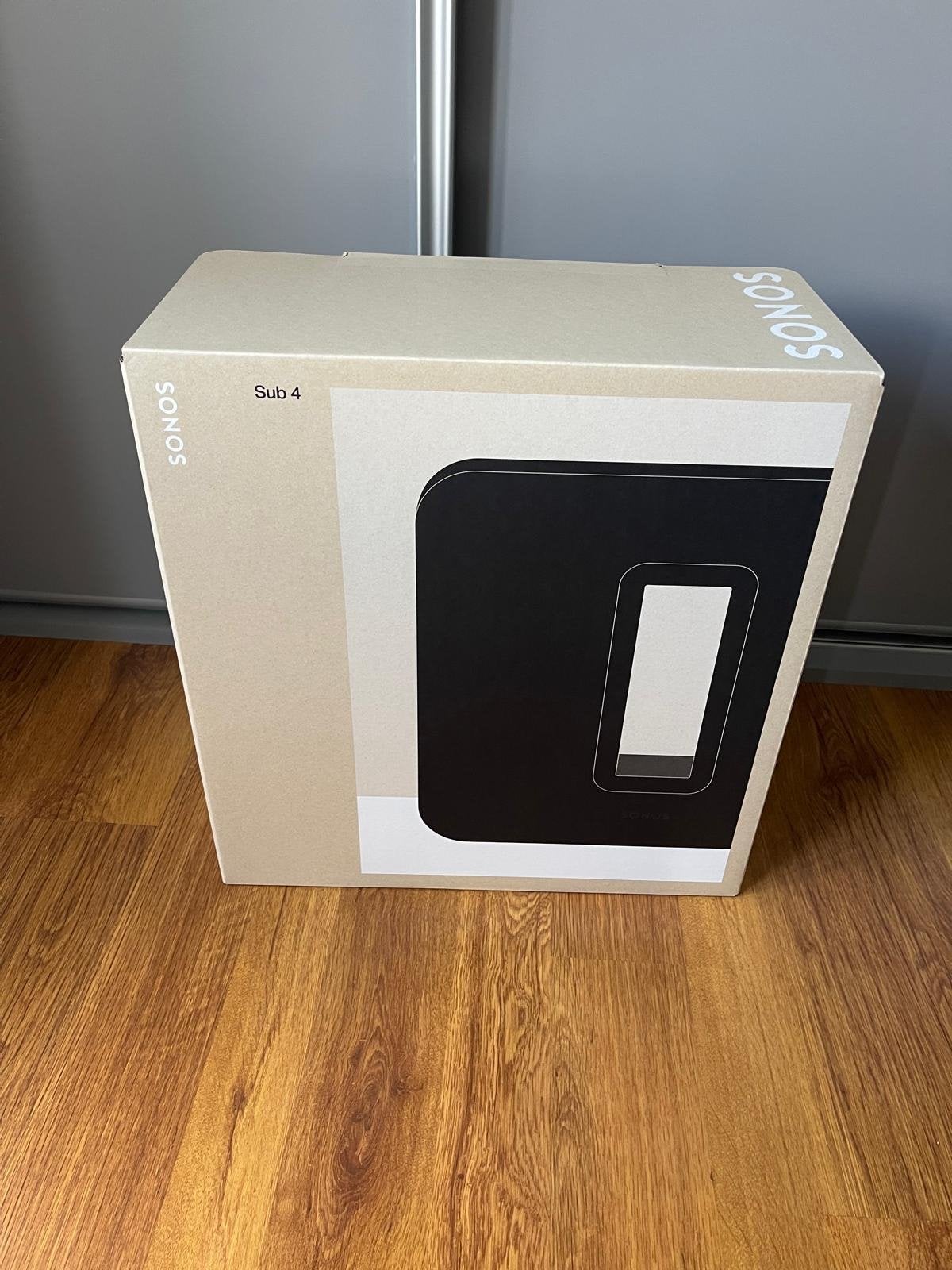 Nieuwe Sonos Sub 4 Zwart met 2 jaar garantie, Subwoofer, Nieuw, WiFi, Ophalen of Verzenden