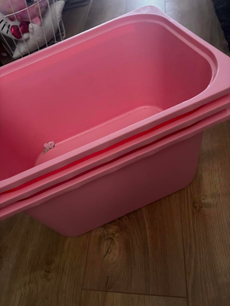 Ikea opberg bakken rose, Doos, Minder dan 35 cm, Minder dan 50 cm, Ophalen of Verzenden