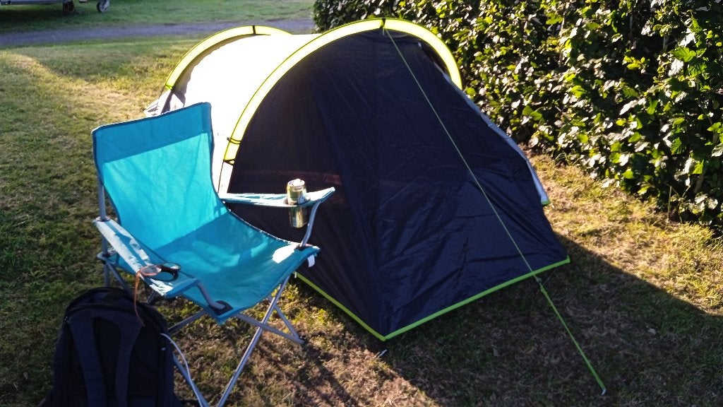 Tunneltent 2 personen, Ophalen of Verzenden, Zo goed als nieuw, Tot en met 2