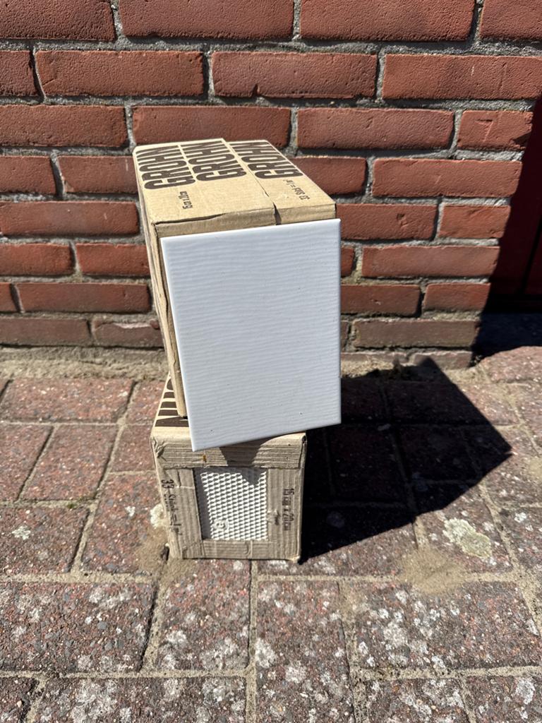 2 m² Grohn tegels - 15x20 cm - Wit, Doe-het-zelf en Verbouw, Tegels, Ophalen, Nieuw, Minder dan 20 cm, 20 tot 40 cm