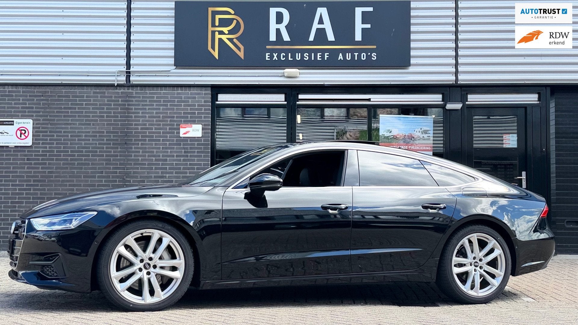 Audi A7 50 TFSI e quattro S edition,360 CameraAutomaat,Pano,, Auto's, Dealer onderhouden, 77 km/l, Gebruikt, Zwart