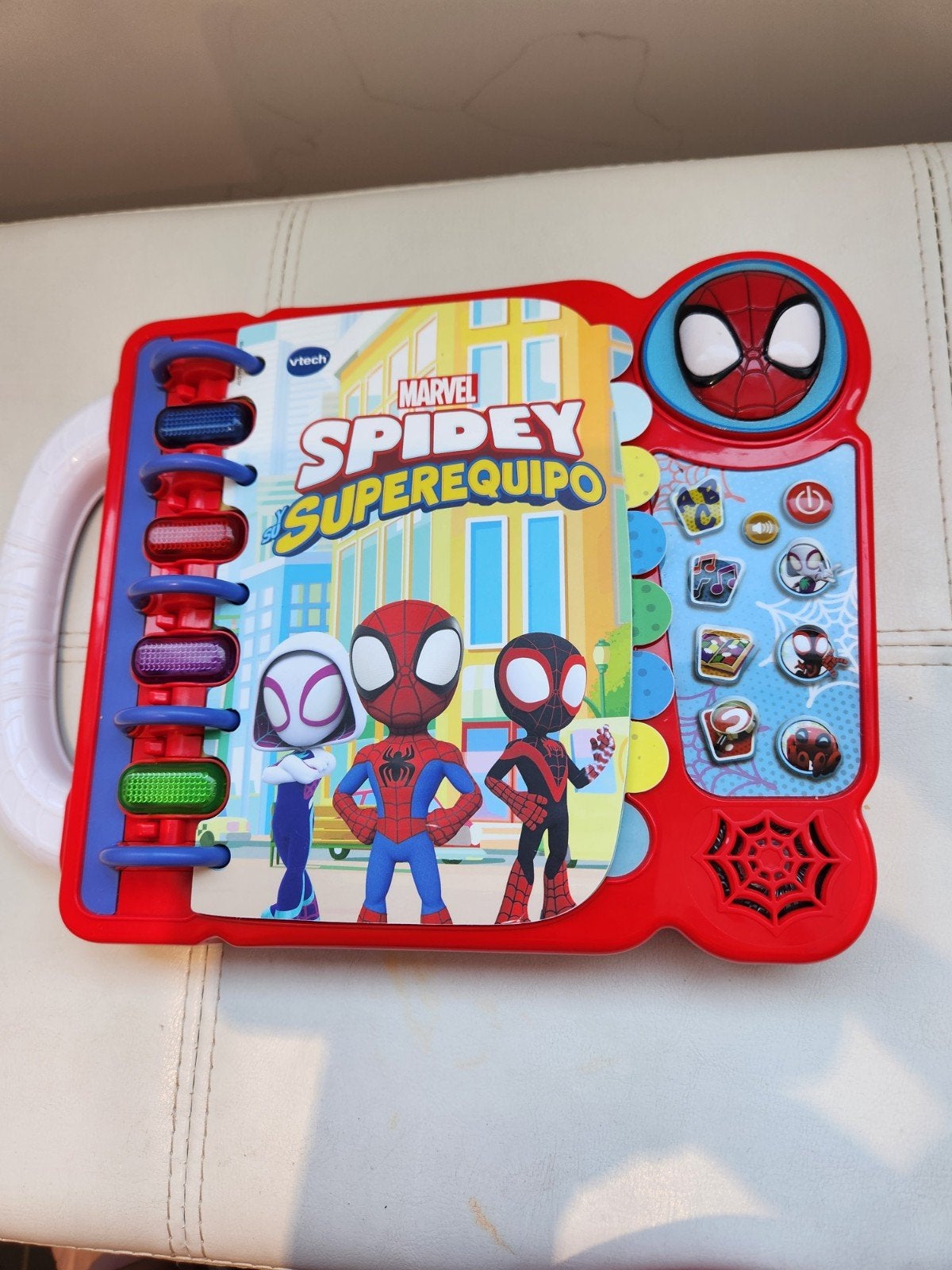 VTech Marvel Spidey en zijn Supervrienden Leerboek, Ophalen of Verzenden, Zo goed als nieuw, 2 tot 4 jaar