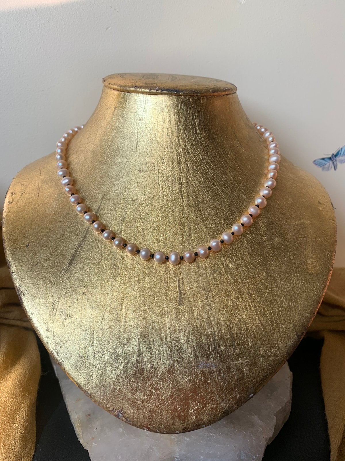 Parel zoetwater spinel geluk beschermt intuïtie vrede liefde, Blauw, Magnolia11, Nieuw, Ophalen of Verzenden