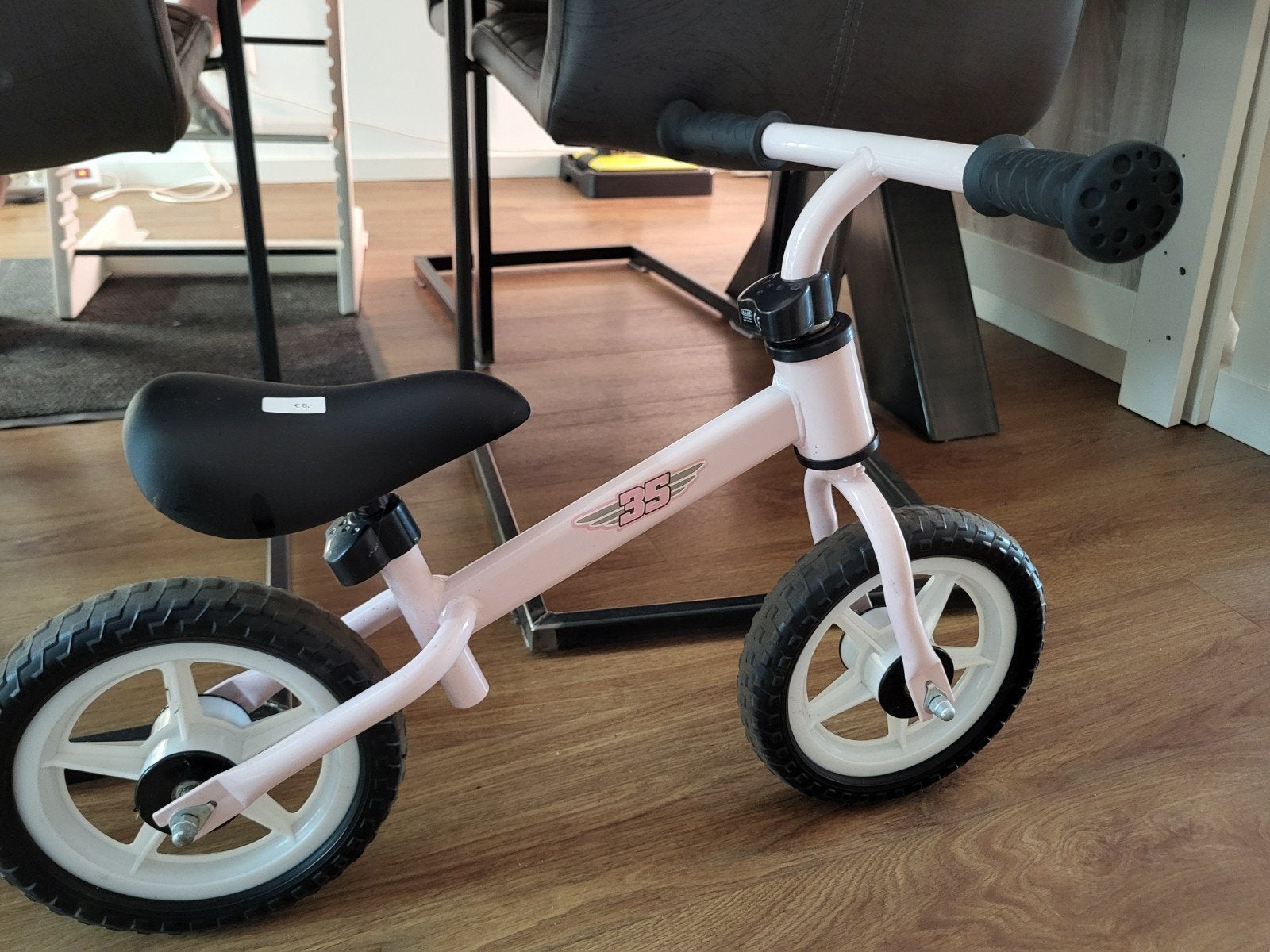 Roze loopfiets voor kinderen, Ophalen, Gebruikt, Loopfiets