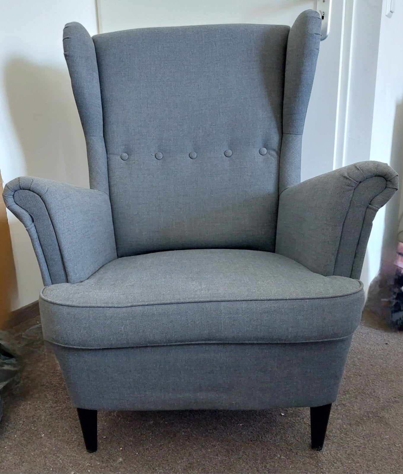 IKEA Strandmon Fauteuil- Moet uiterlijk dinsdag weg!!, Ophalen, Modern, Klassiek, Comfort, 75 tot 100 cm, Zo goed als nieuw