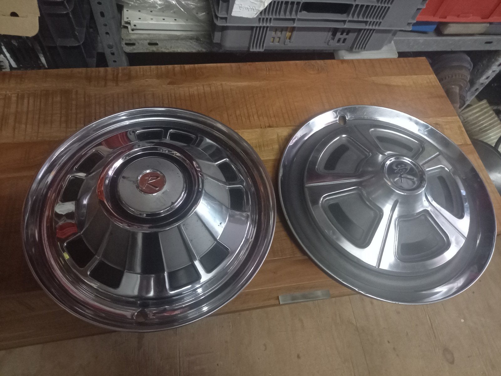 2 Oldtimer RAMBLER USA Wieldoppen 1966 en 1968 14 inch, Ophalen of Verzenden