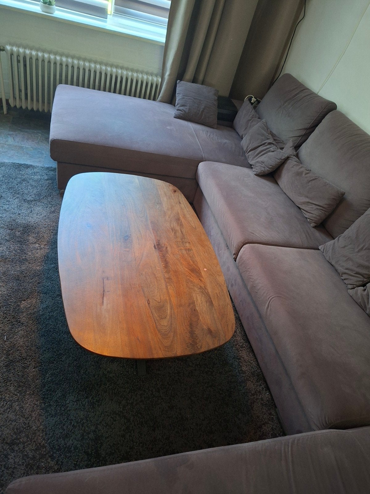 Salontafel Profijt Meubel - Kleine beschadiging, Overige houtsoorten, Gebruikt, 100 tot 150 cm, Ovaal
