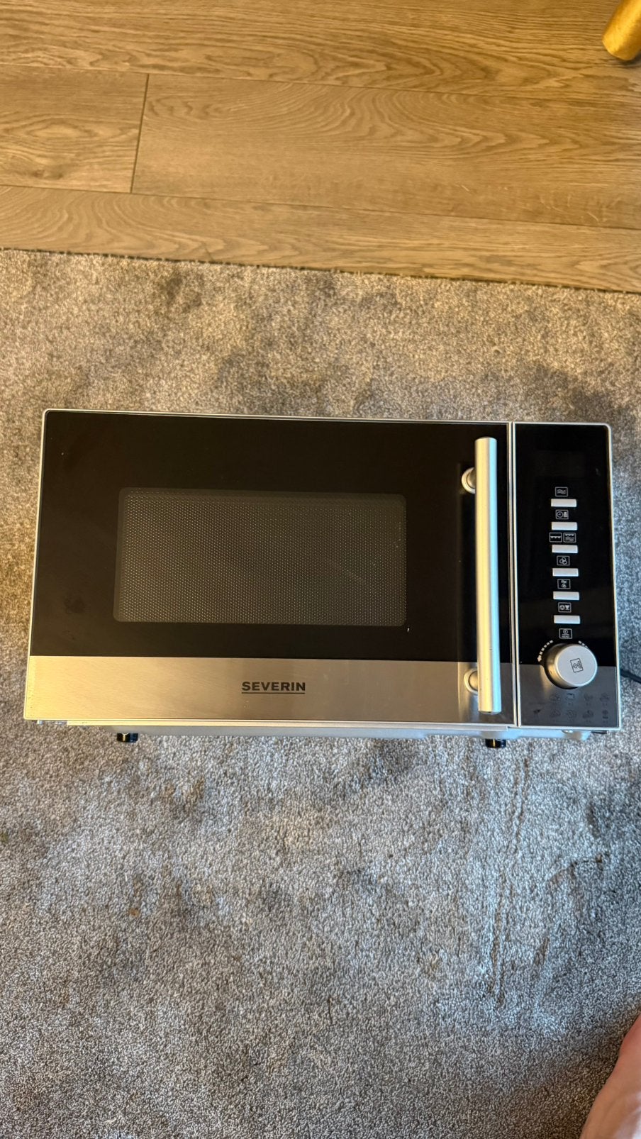 Severin MW 9722 Combi Magnetron | Grill & Hetelucht, Ophalen, Zo goed als nieuw, Grill, Draaiplateau