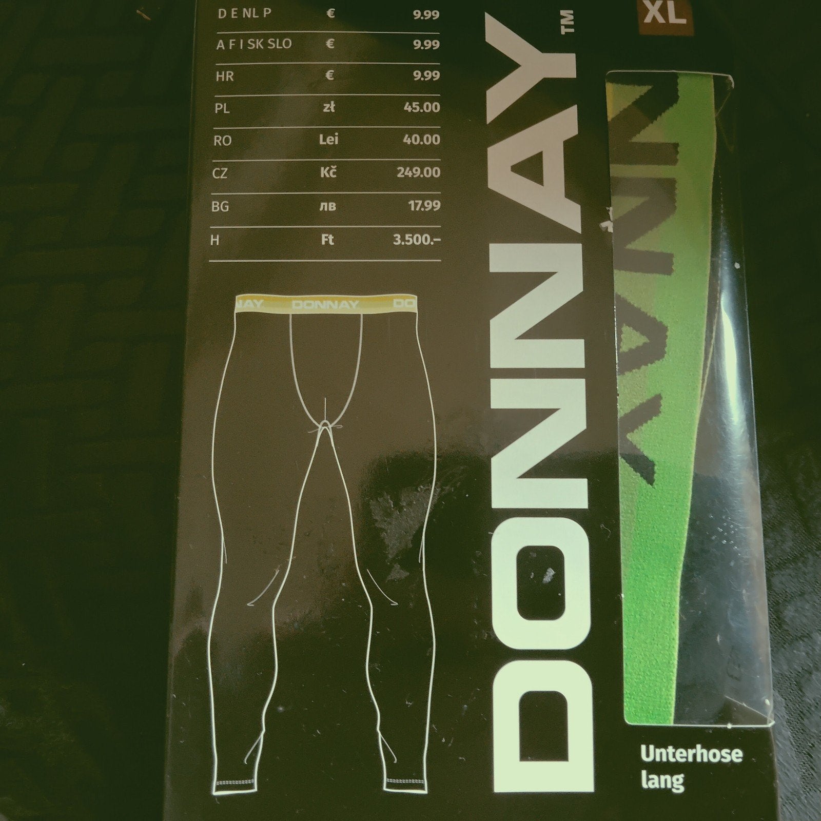 Donnay Lange Onderbroek -  Ondergoed, kneip douche, Kleding | Heren, Ophalen of Verzenden, Zwart, Donnay, Overige typen