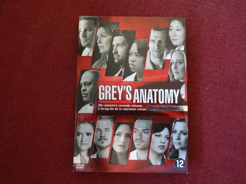 6 DVD 's Grey's Anatomy - Seizoen 7, Vanaf 12 jaar, Ophalen of Verzenden, Zo goed als nieuw, Drama