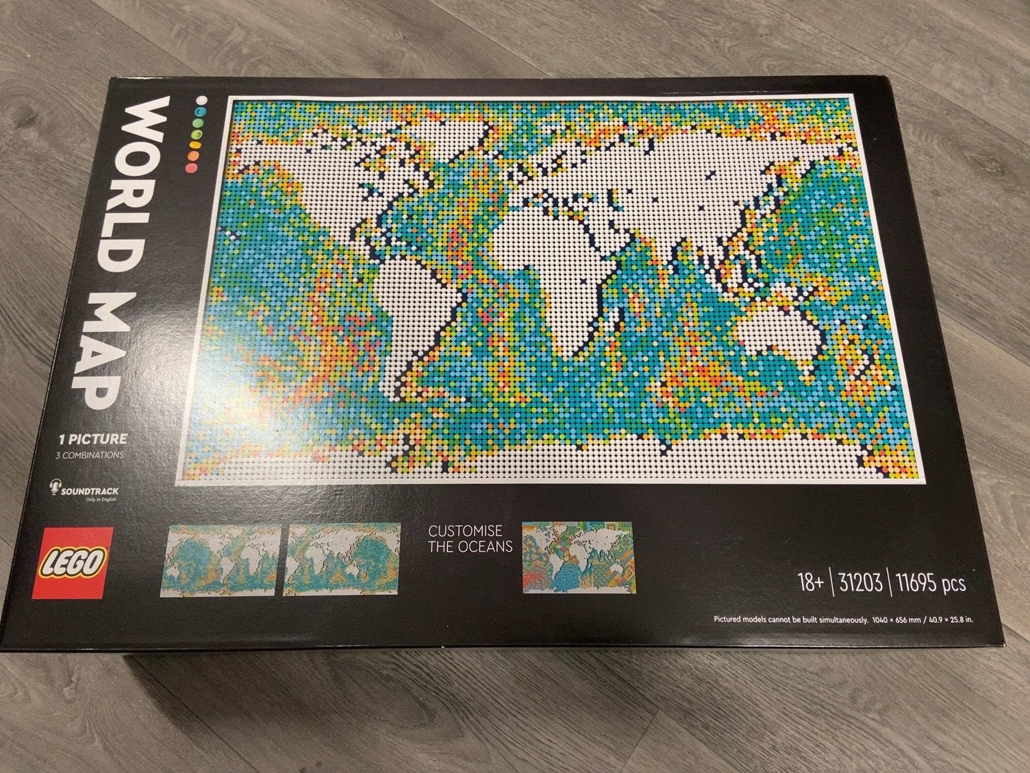 Lego Art Wereldkaart 31203 - Nieuw in doos, Ophalen of Verzenden, Nieuw, Overige merken