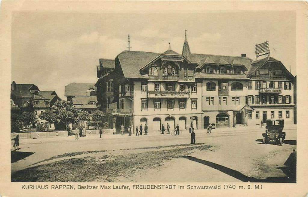 381-119-009 Freudenstadt Schwarzwald Kurhaus Rappen, Verzenden, Voor 1920, Duitsland