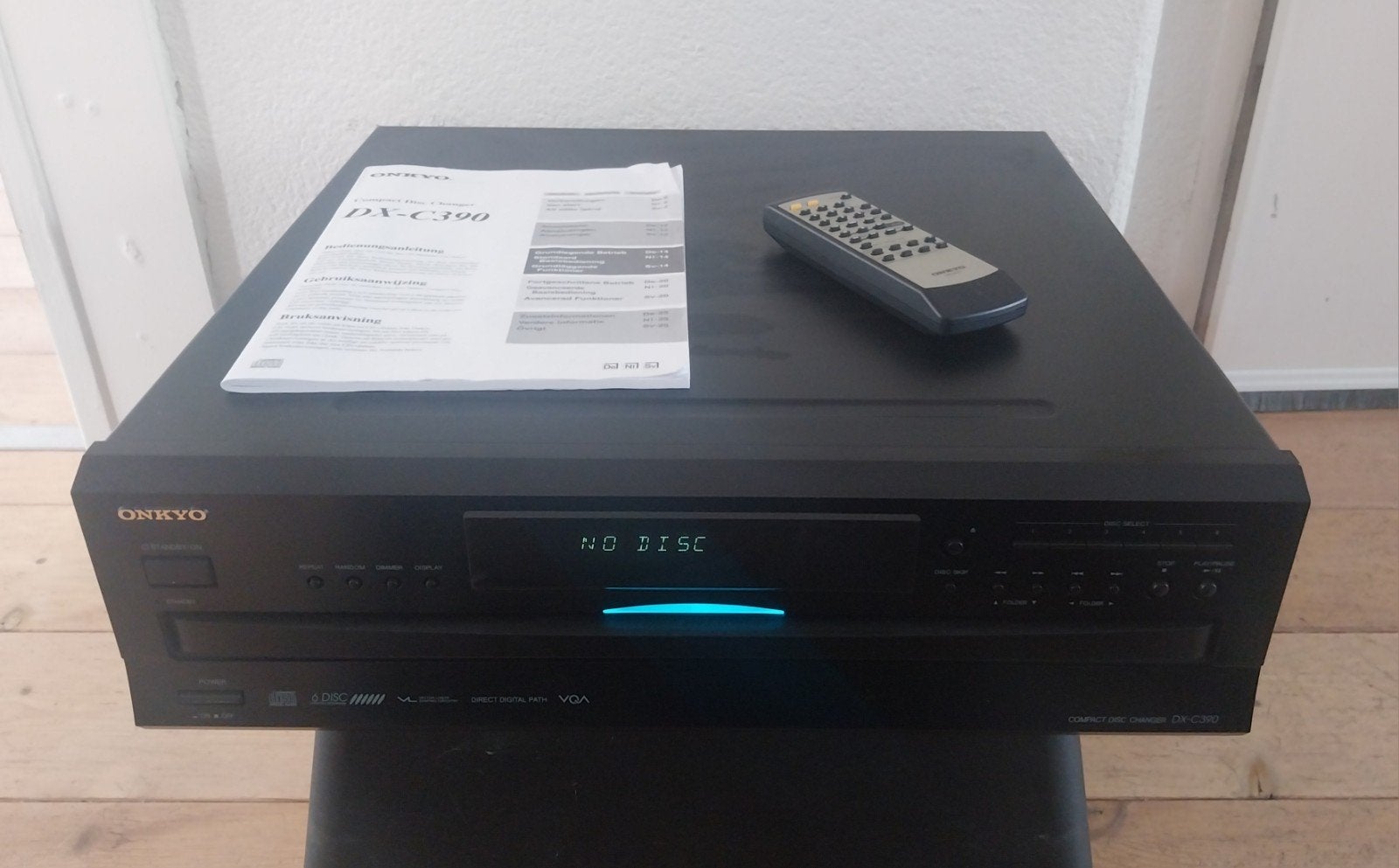 Onkyo DX-C390 6 CD-wisselaar met afstandsbediening, Ophalen of Verzenden, Zo goed als nieuw, Wisselaar