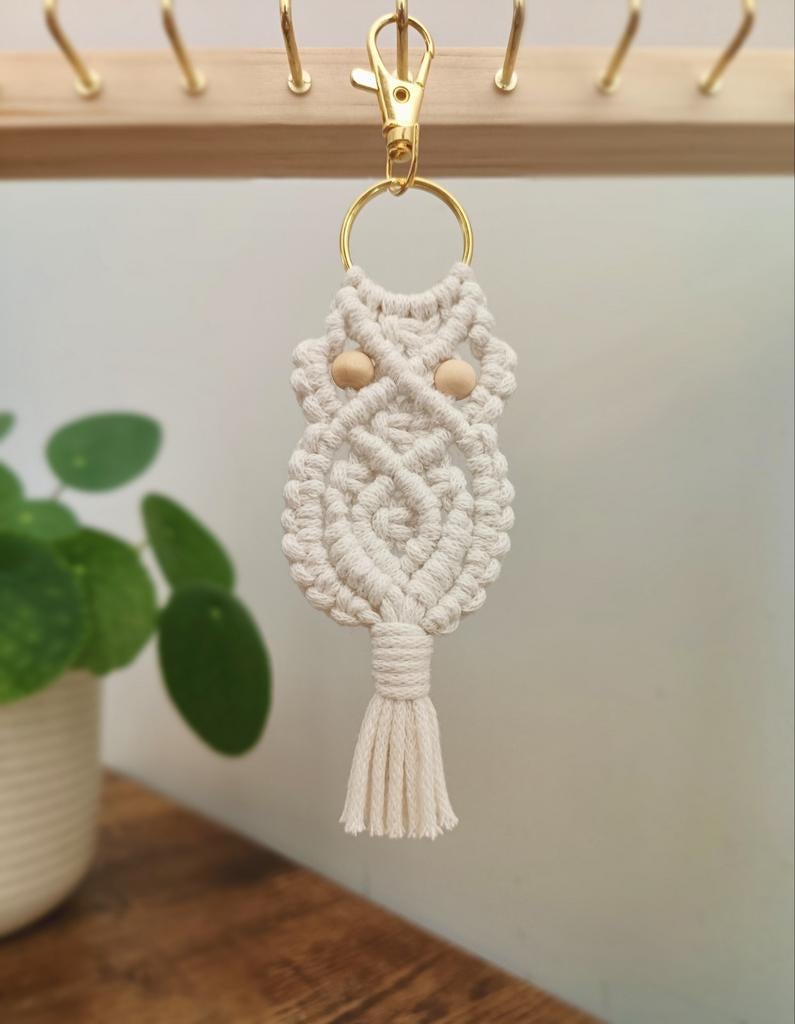 Macramé sleutelhanger, Ophalen of Verzenden, Nieuw, Dier of Natuur