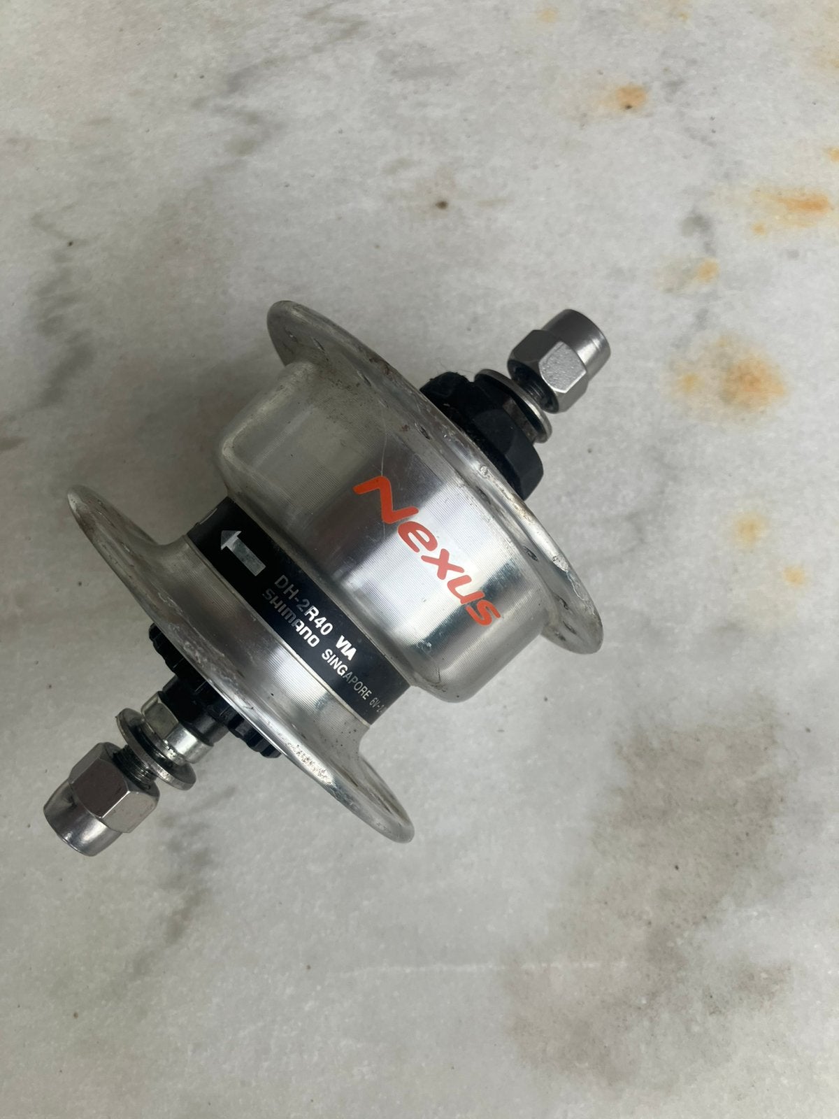Naafdynamo Shimano Nexus voorwiel naaf 36 gaats, Fietsen en Brommers, Fietsonderdelen, Wiel, Gebruikt, Elektrische fiets, Ophalen of Verzenden