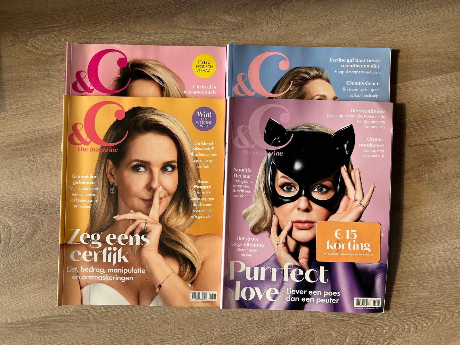 4 tijdschiften Chantal Jansen, Ophalen, Zo goed als nieuw
