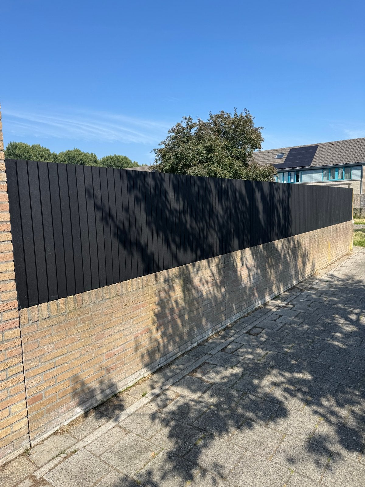 Composiet schuttingplanken - Antraciet, Ophalen, Kunststof, Gebruikt, Minder dan 3 meter