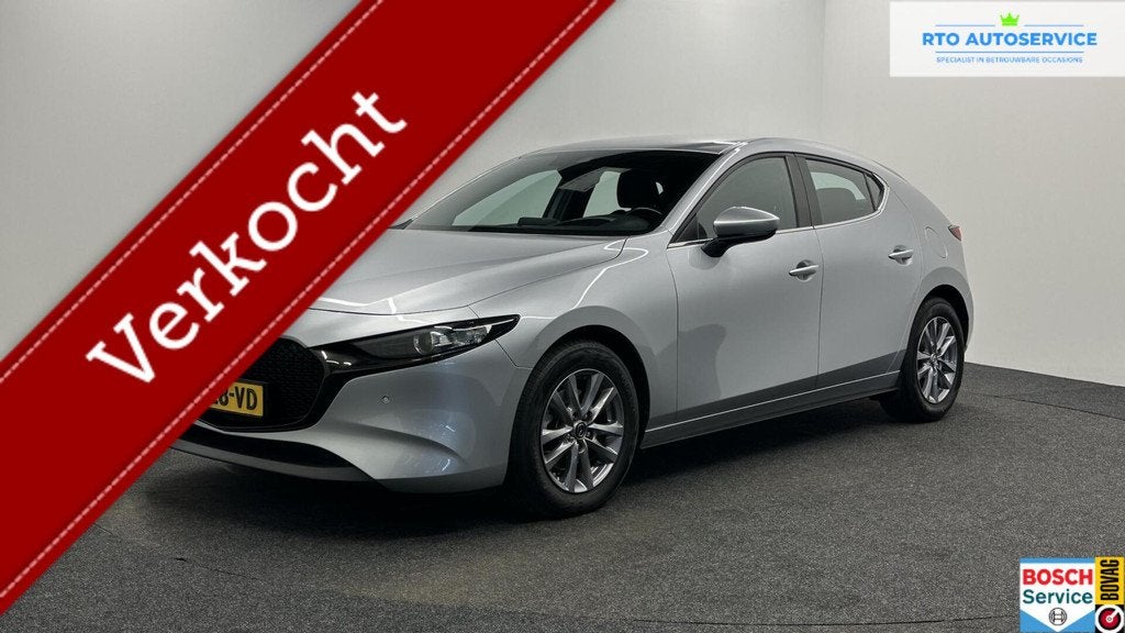 Mazda 3 2.0 e-SkyActiv-X M Hybrid 186 Comfort CAMERA TREKHAA, Auto's, Mazda, Voorwielaandrijving, 1998 cc, Stof, Gebruikt