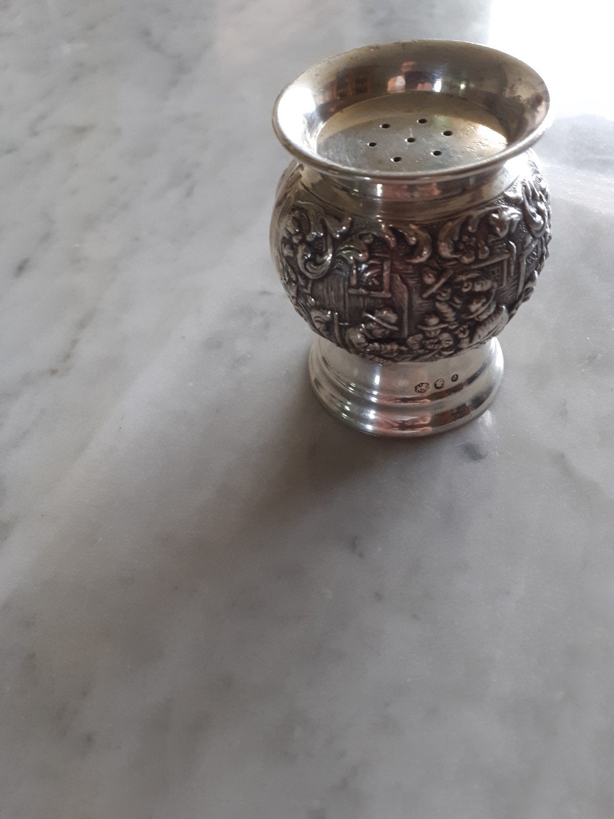 zilver zoutvaatje, Antiek en Kunst, Ophalen of Verzenden, Zilver