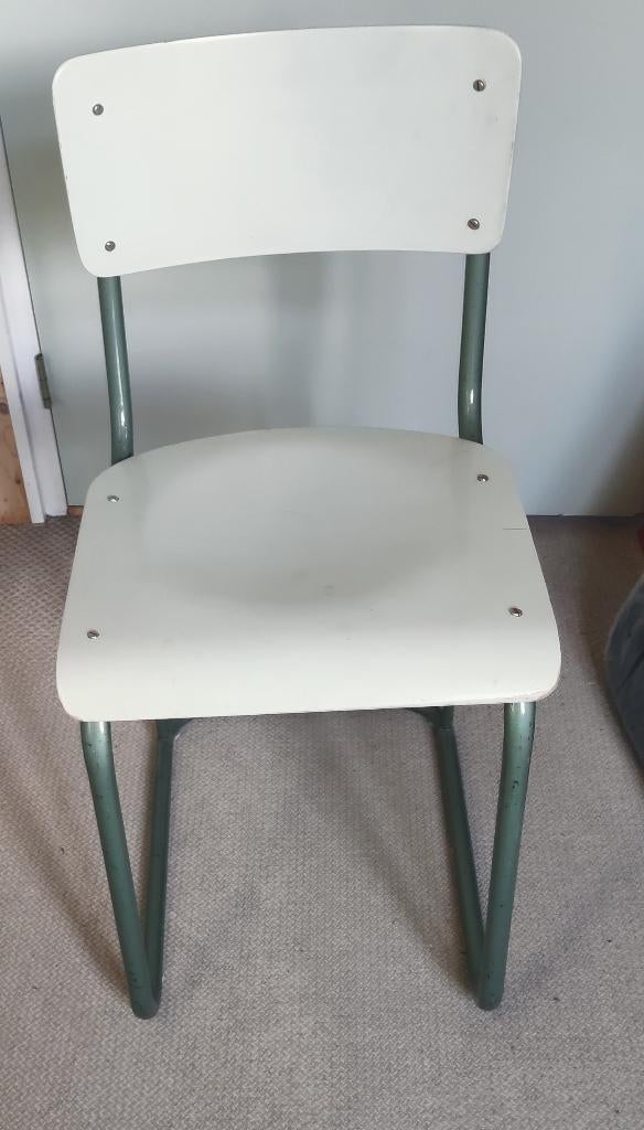 Retro stoel met buizenframe circa 1960, Huis en Inrichting, Stoelen, Ophalen, Gebruikt, Vijf, Zes of meer stoelen