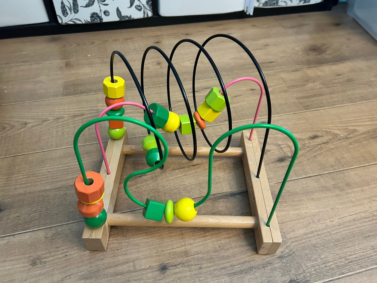 IKEA Kralen Spiraal - Houten Motoriek Speelgoed, Ophalen of Verzenden, Gebruikt, Jongen of Meisje