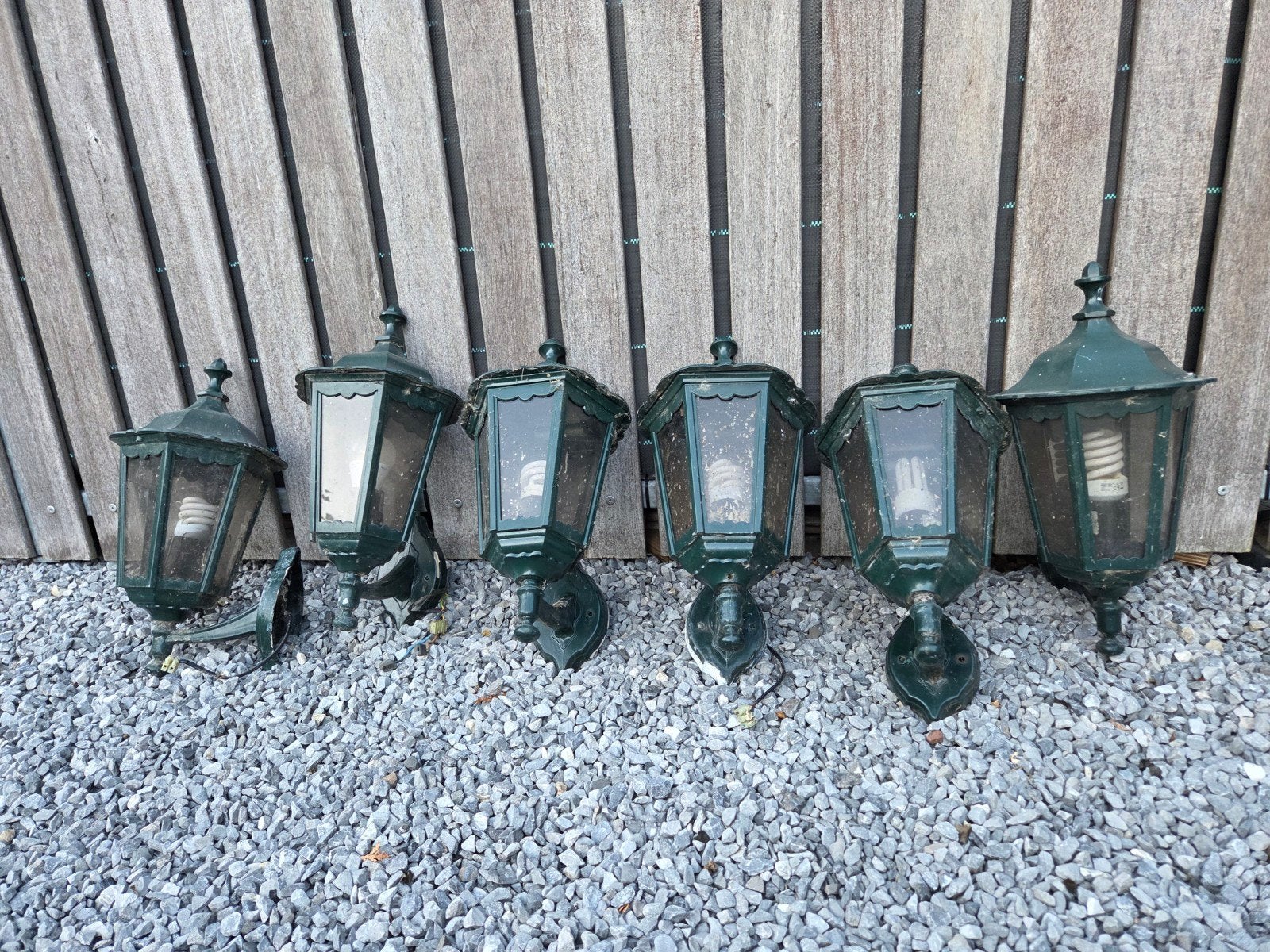 vintage buiten lampen  5 euro per stuk, Tuin en Terras, Ophalen, Netvoeding, Minder dan 50 watt, Wandlamp