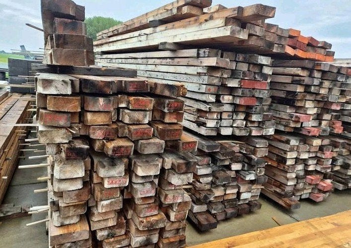 160 Houten Gordingen 7,5x19,5 cm – 4,50 Meter | €27,50 P.S, Doe-het-zelf en Verbouw, Gebruikt, Ophalen of Verzenden, Balk, Overige houtsoorten