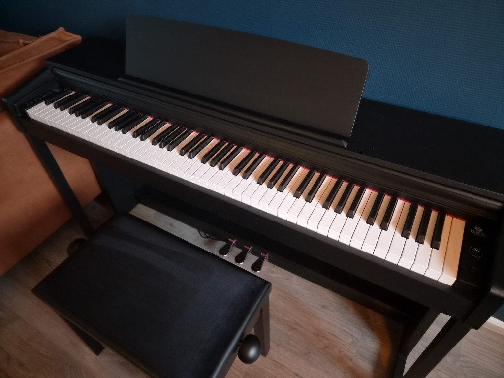 Fazley DP-320-BK piano + kruk + nog garantie, Ophalen, Zwart, Digitaal, Zo goed als nieuw