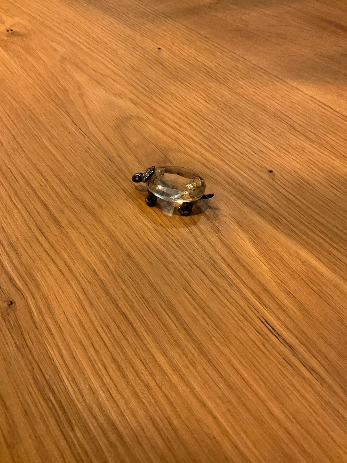 Kristallen schildpad decoratie, Antiek en Kunst, Antiek | Glas en Kristal, Ophalen of Verzenden