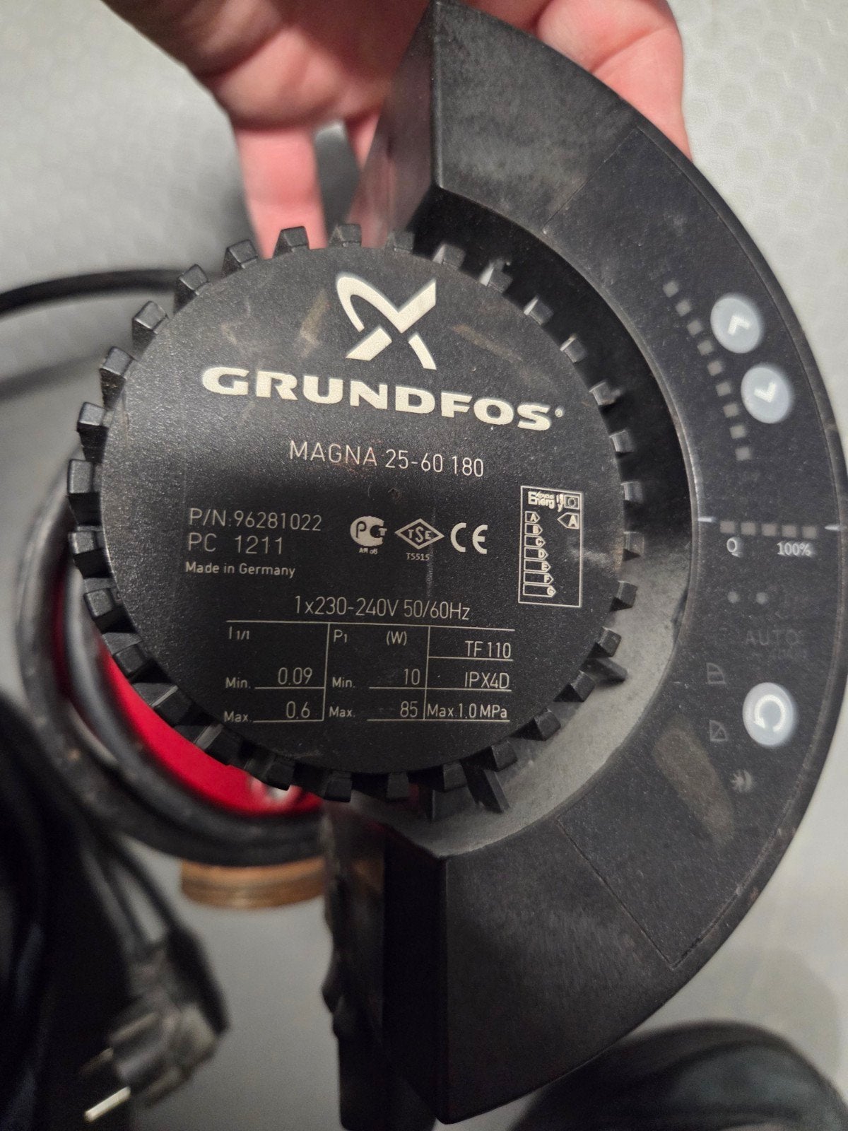 Grundfos MAGNA 25-60 180 circulatiepomp, Ophalen of Verzenden, Gebruikt, Overige typen