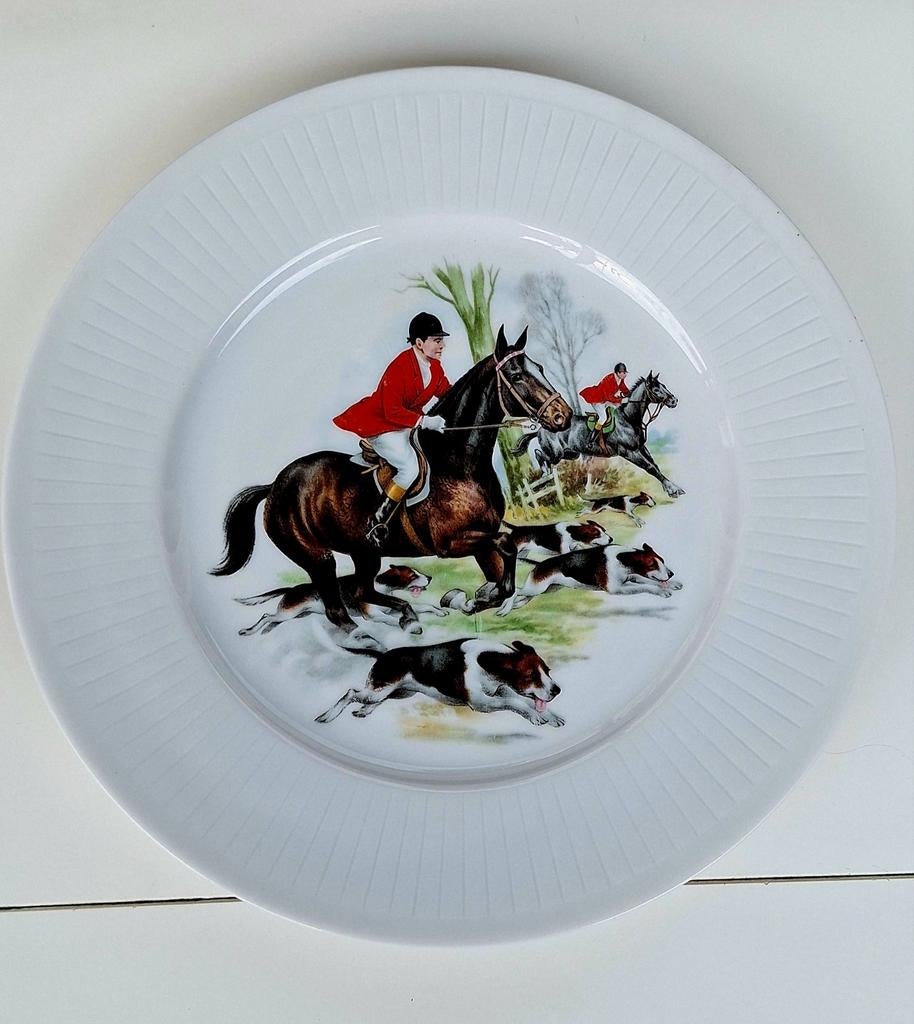 Royal Schwabap decoratief bordje - Jachttafereel - 25 cm, Ophalen of Verzenden