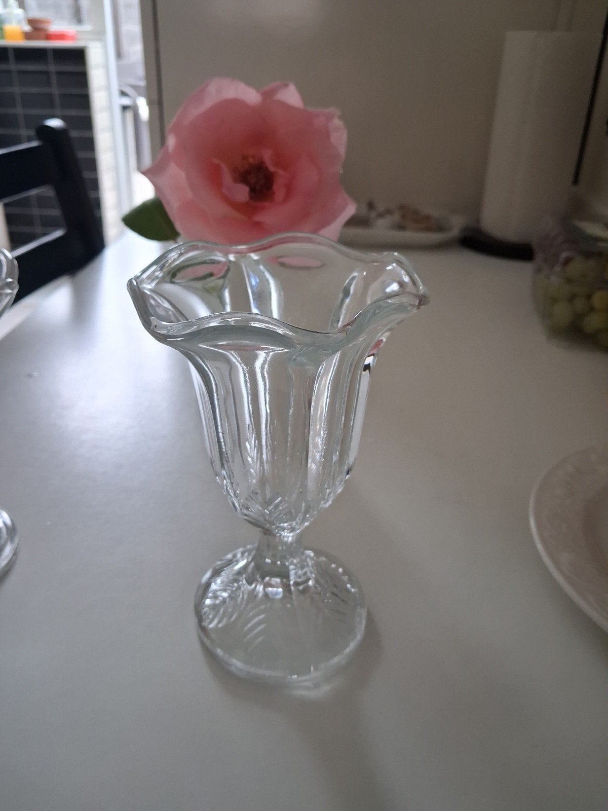 Vintage glazen ijscoupe - perfect voor desserts, Ophalen
