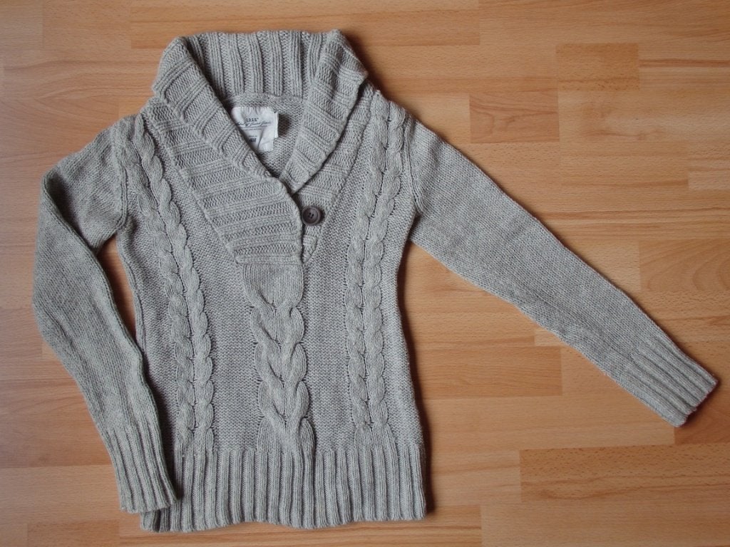 Grijze trui van de H&M maat 134/140, Ophalen, Gebruikt, Meisje, Trui of Vest